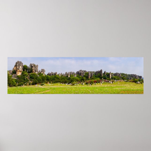 Shilin pinnacles Stone forest - Yunnan,China,Asia Poster (Front)