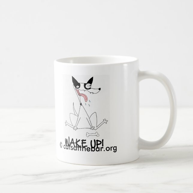 'Shilo the Cat-Dog' wake up mug (Right)
