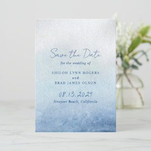 Shiloh Blue Elegant Wedding Save The Date