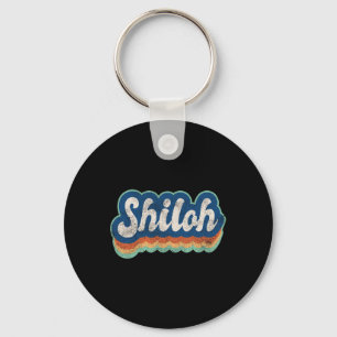 Shiloh First Name Boy Vintage Style 70s 80s Person Key Ring