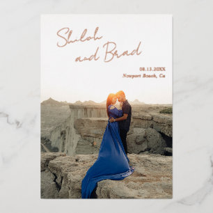 Shiloh Modern Elegant Wedding Save the Date