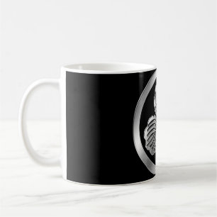 Shima Clan Kamon Silver Chrome Coffee Mug