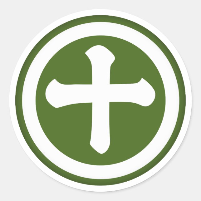 Shimazu Clan Kamon Classic Round Sticker (Front)