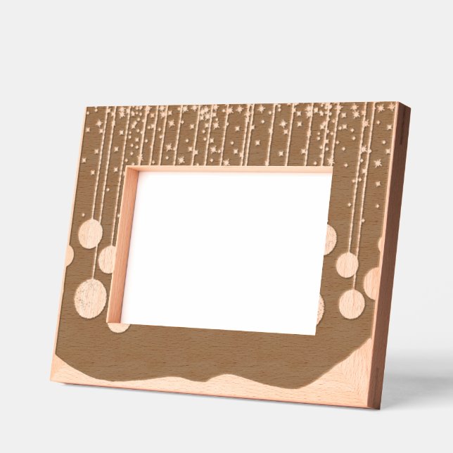 Shimmer Dangles Laser Etched Picture Frame (Left)