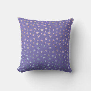 Shimmer Dreams Stars Purple, Pink, and Blue Cushion