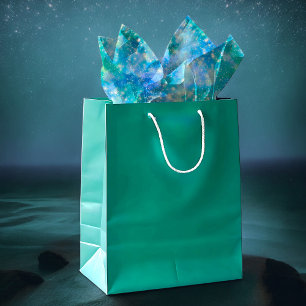 Shimmer Galaxy blue green  Tissue Paper