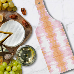 Shimmer Ikat in Pink and Orange Cutting Board