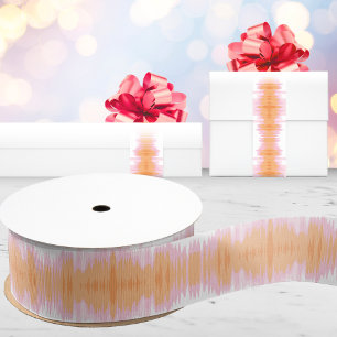Shimmer Ikat in Pink and Orange Grosgrain Ribbon