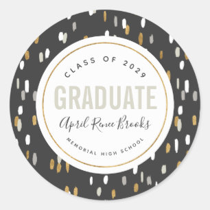 Shimmer Personalised Graduation Stickers