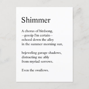 Shimmer Postcard
