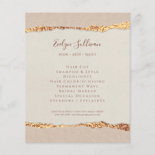 Shimmer ripped paper flyer