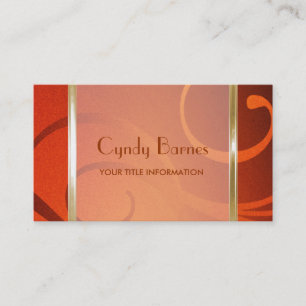 Shimmer Swirls Business Card