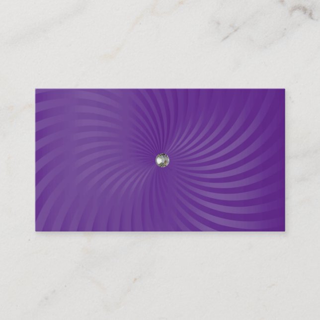 Shimmer Twirl Business Card (Front)