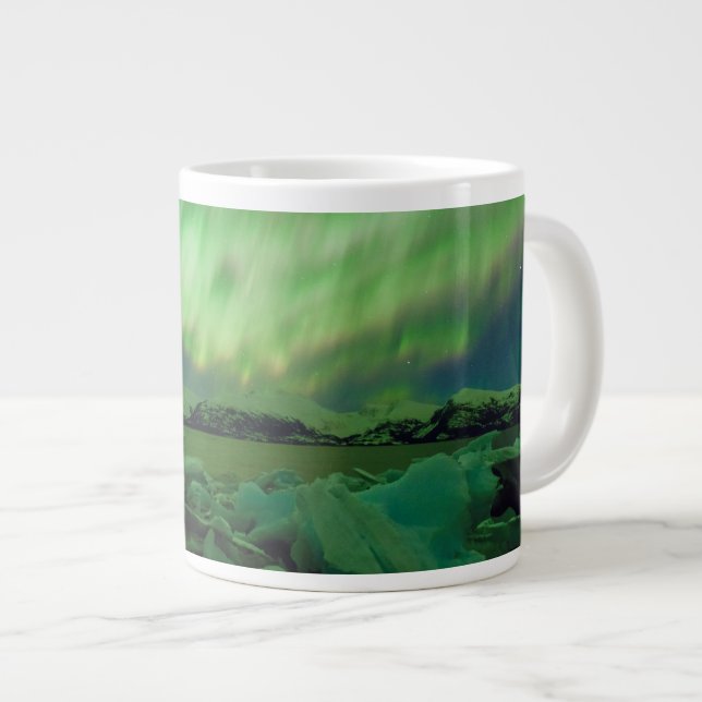 Shimmering Aurora Large Coffee Mug (Front Right)
