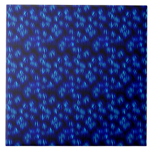 Shimmering Blue Ceramic Tile