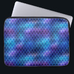 Shimmering Blue Ombre & Glitter Dragon Scales Laptop Sleeve<br><div class="desc">Beautiful Shimmering Blue Ombre & Glitter Dragon Scales Design</div>