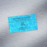Shimmering Blue Pool Water Reflections Photo