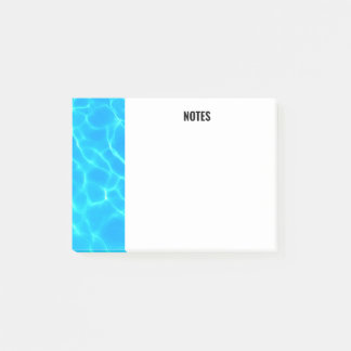 Shimmering Blue Pool Water Reflections Photo Post-it Notes