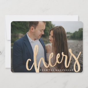 Shimmering Cheers Photo Card