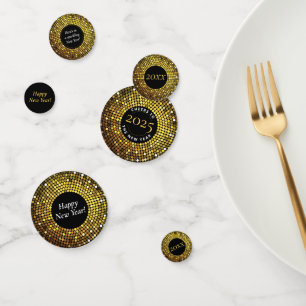 Shimmering Circle Lights New Year's Eve Party Confetti