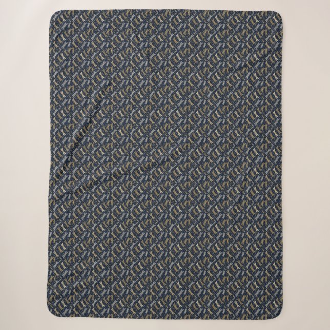 Shimmering Dragonfly  Sherpa Blanket (Front)