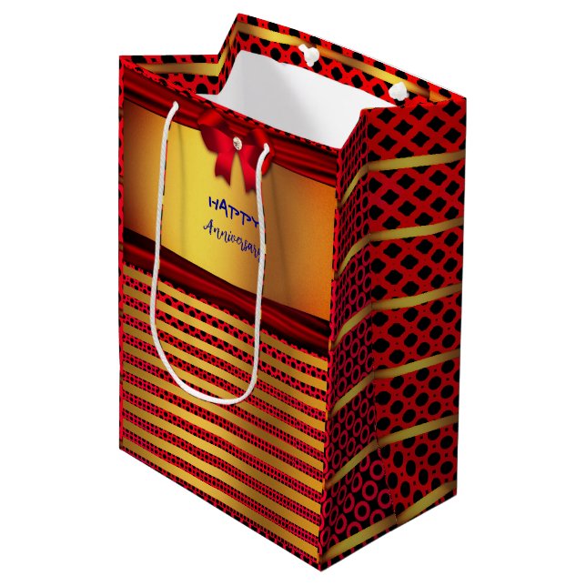 Shimmering Fun Artful Medium Gift Bag (Front Angled)