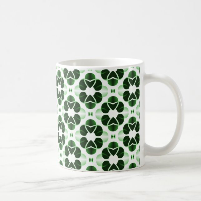 Shimmering Glam Mug, Forest Green Coffee Mug (Right)