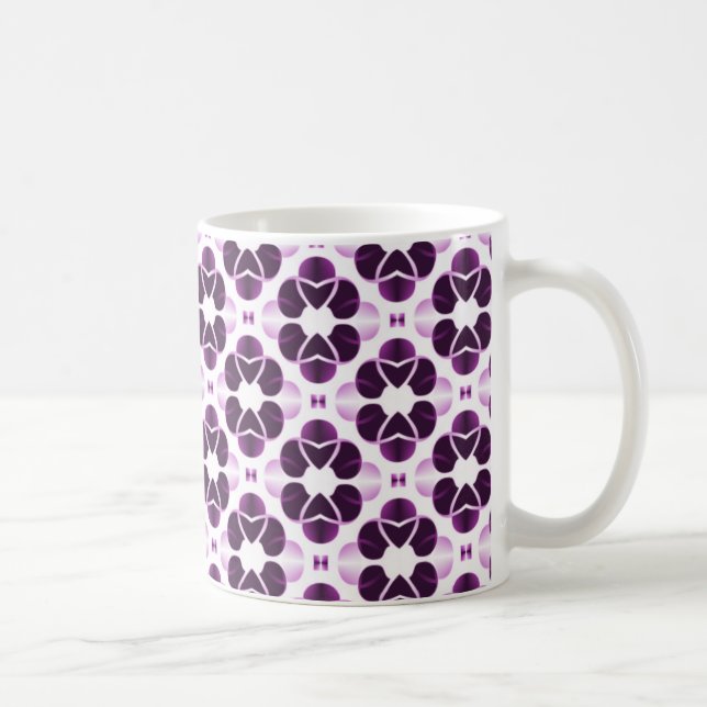 Shimmering Glam Mug, Purple Coffee Mug (Right)