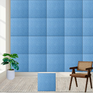 Shimmering Glossy Blue Glitter Sparkle Ceramic Tile