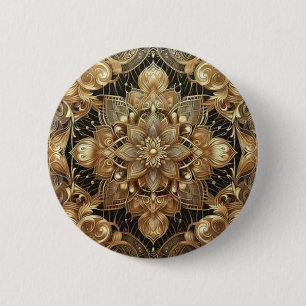 Shimmering Gold Stripes Buttons