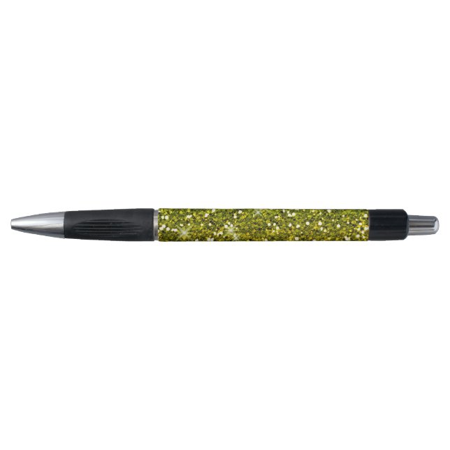 Shimmering Light Green Gold Glitters (Front)