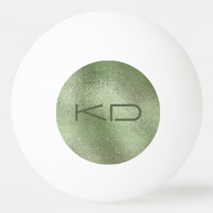 Shimmering light green iridescent texture ping pong ball