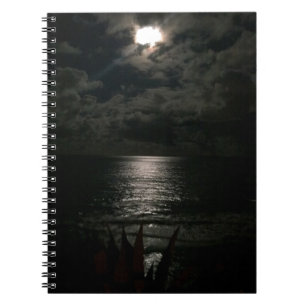 Shimmering Moon Light Reflecting On The Ocean Notebook