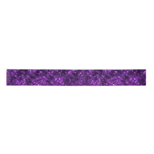 Shimmering Ocean Glamour Purple Glitter Satin Ribbon