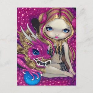 "Shimmering Pink Dragon" Postcard