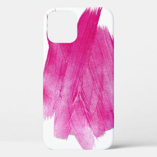 Shimmering Pink Foil: Watercolor Abstract iPhone 12 Case