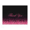 Shimmering Pink Glitter Black Thank You Postcard