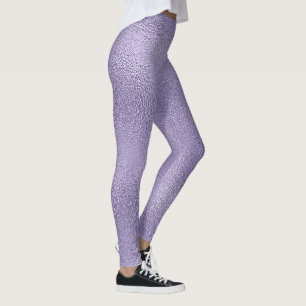 Shimmering Purple Glass Design Leggings