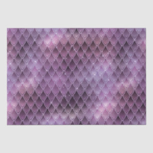 Shimmering Purple Ombre & Glitter Dragon Scales Tissue Paper