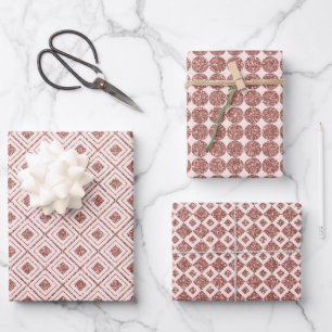 Shimmering Rose Gold Wrapping Paper Sheet