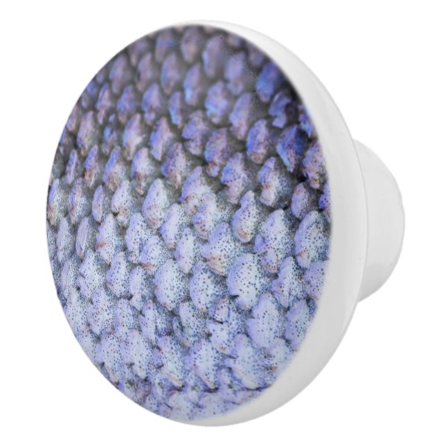Shimmering Salmon Ceramic Knob (Right)