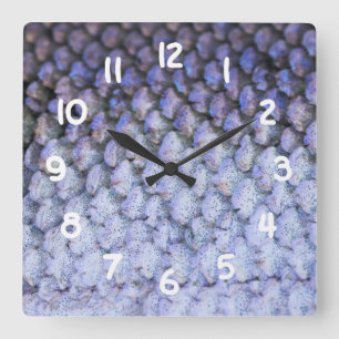 Shimmering Salmon Square Wall Clock