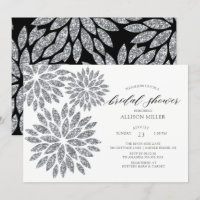 Shimmering Silver Dahlias Bridal Shower
