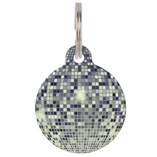Shimmering Style: Disco Ball Pet Tag