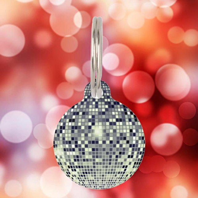 Shimmering Style: Disco Ball Pet Tag (Creator Uploaded)