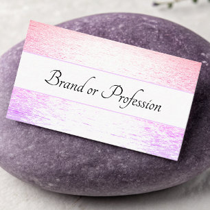 Shimmering Sunset in the Ocean Light Pastel Colour Business Card