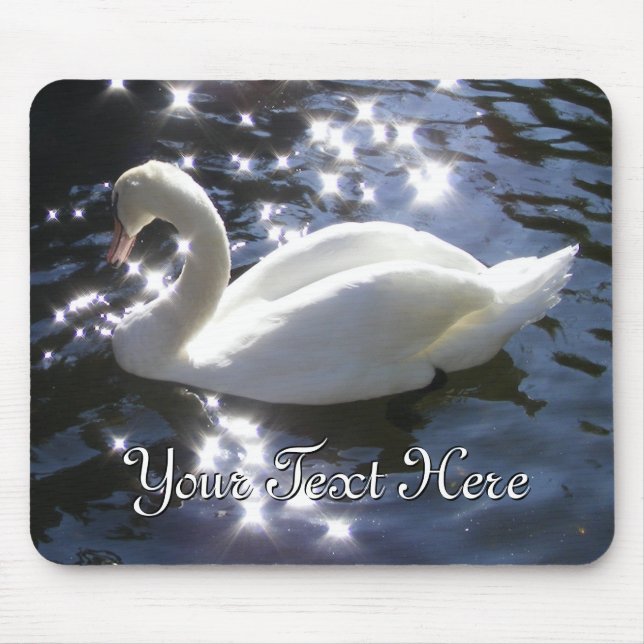 Shimmering Swan Mousepad (Front)