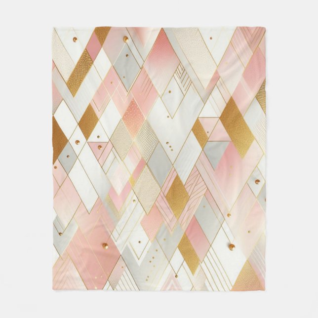 Shimmering Triangle Spectra Fleece Blanket (Front)