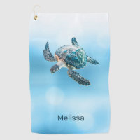 Shimmering Turquoise Sea Turtle | Coastal