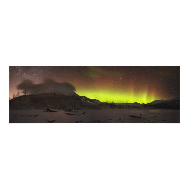 Shimmering Wall Aurora Photo Print (Front)
